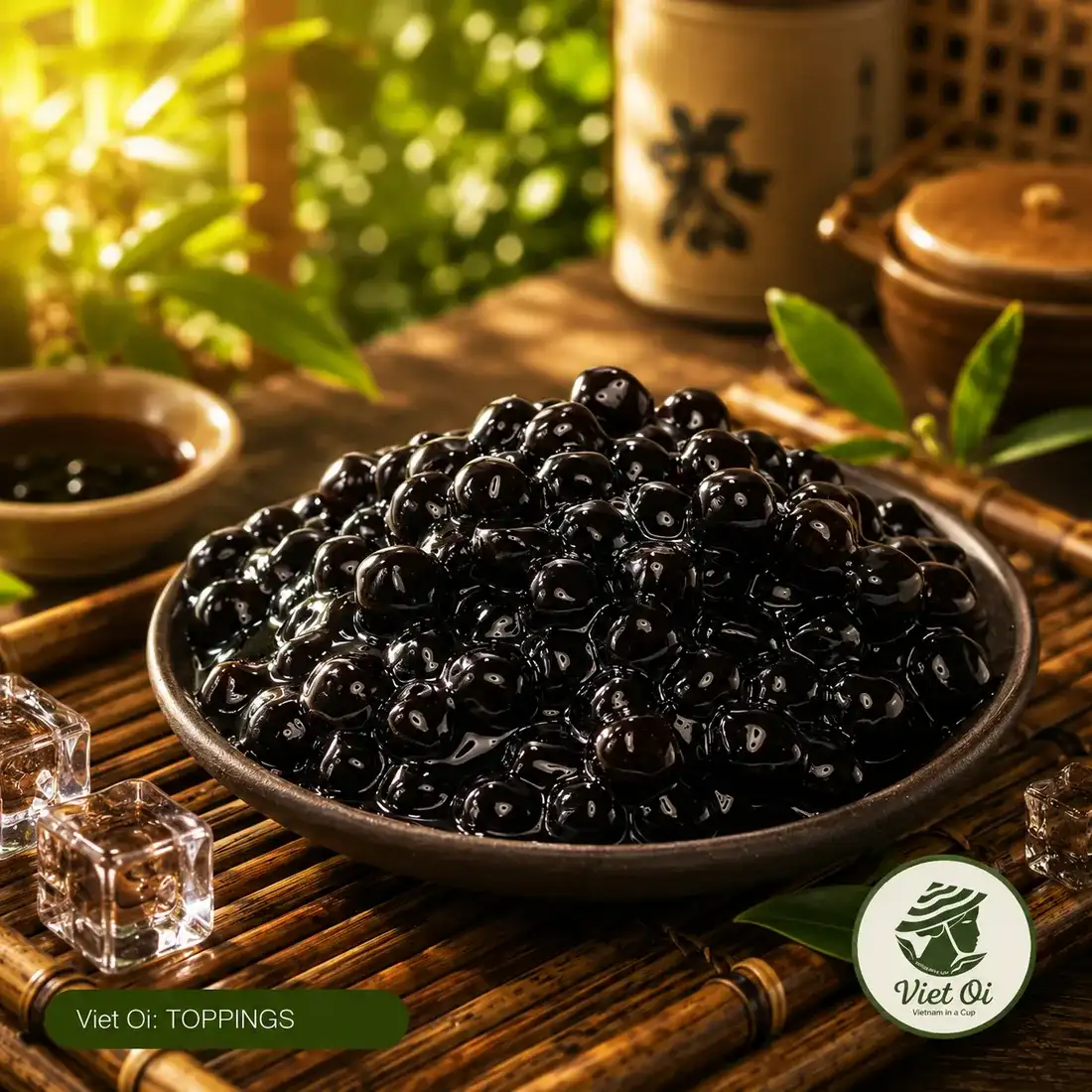 Black Tapioca Pearls