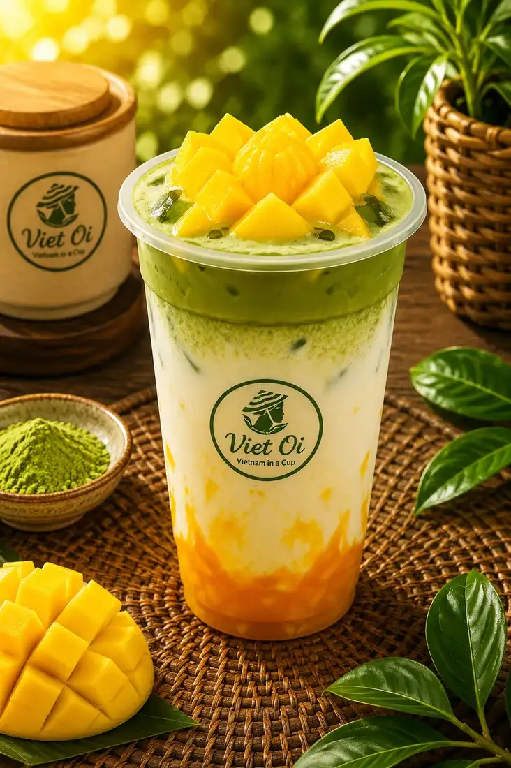 Mango Matcha Latte